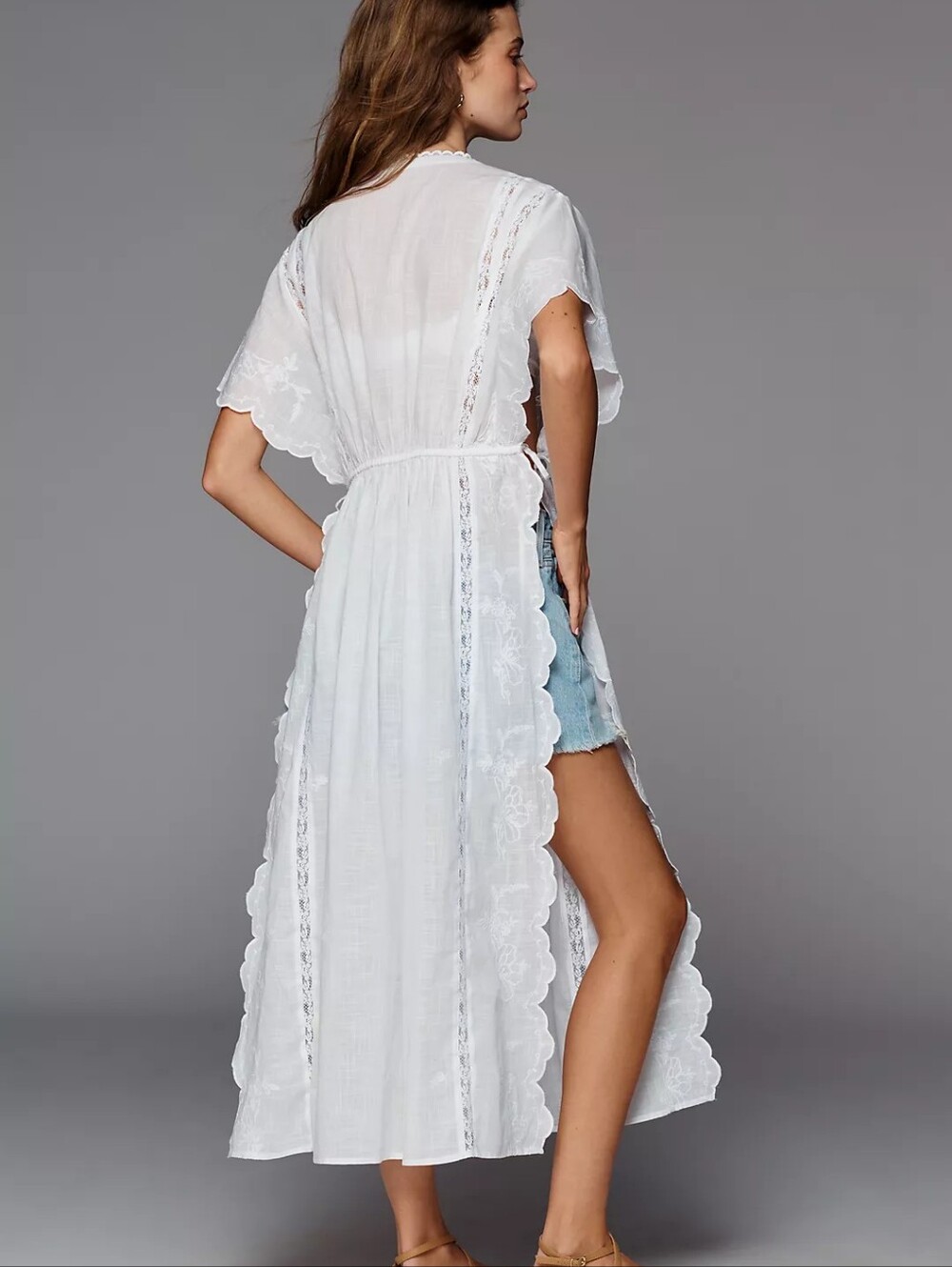 Cotton Eyelet Maxi Top XL